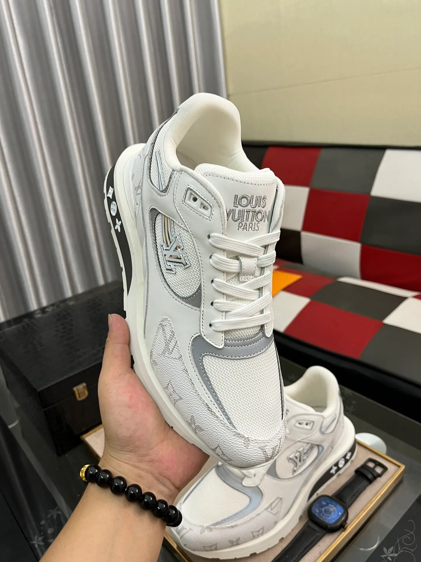 Men's Men's Shoes 💰660⌚️⌚️【LOUIS VUITTON) New 🍀LV Louis Vuitton*——LV classic dad shoes trendy shoes! Made of imported original soft calf leather, imported fly woven lining. Original wear-resistant rubber outsole! High quality products! Code number: 38-44